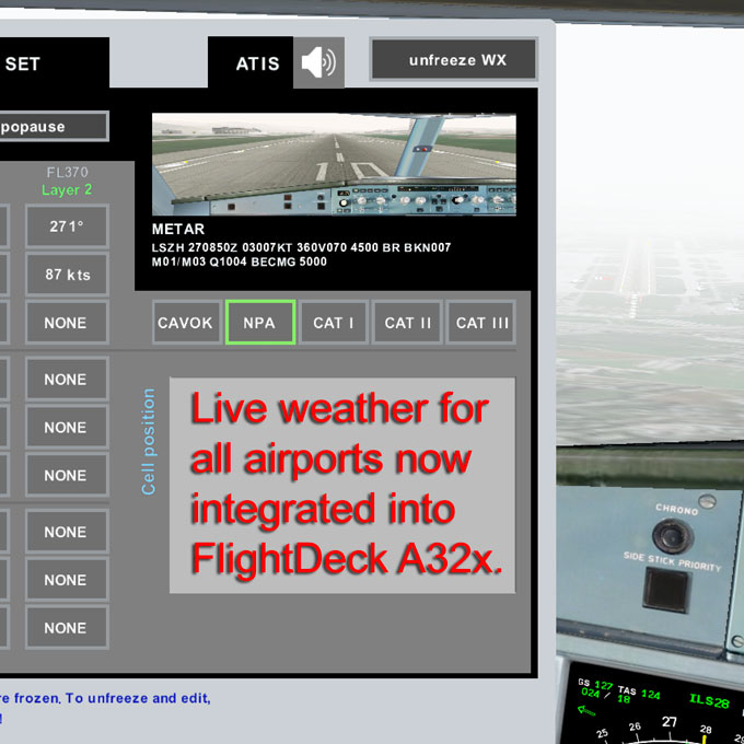 Actual weather METAR for all airports